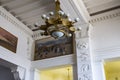 The interior of the Yaroslavsky railway station, Moscow, Russia Royalty Free Stock Photo