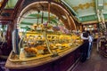 Interior of Yeliseev's Food Hall. Yeliseyev Grocery Store constr