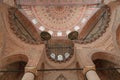 Interior of Yeni Cami or New Mosque in Eminonu Istanbul Royalty Free Stock Photo
