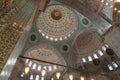 Interior of Yeni Cami or New Mosque in Eminonu Istanbul Royalty Free Stock Photo