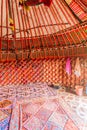 Interior of a yurt in Kyrgyzst