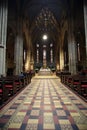 Interior of Zagreb cathedral Royalty Free Stock Photo