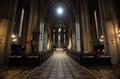 Interior of Zagreb cathedral Royalty Free Stock Photo