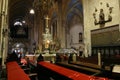 Interior of Zagreb cathedral Royalty Free Stock Photo