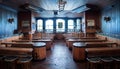 interiors of an Austrian bierhaus, AI generated Royalty Free Stock Photo