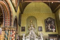 Interiors of Basilica of the Holy Blood, bruges, belgium Royalty Free Stock Photo