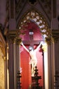 Interiors Of Basilica Of The Sacred Heart Of Jesus - Statue Of Jesus - Indian Church - Pondicherry Religious Pilgrim Trip