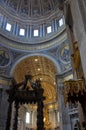 Interiors of the Basilica of St. Peter in the Vatican