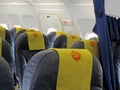 Interiors of Bhutan airlines flight