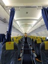 Interiors of Bhutan airlines flight