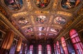 Interiors of biblioteca Marciana, Venice, Italy