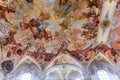 interiors of Birnau basilica, bavaria, germany