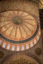 Interiors of the Blue Mosque in Istabnbul, Turkey