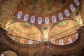 Interiors of the Blue Mosque in Istanbul, Turkey