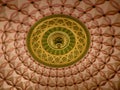 Interiors of BMC headquarter. Beautifully crafted interior dome of the building with goldwork. UNESCO World Heritage Site in