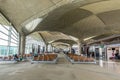 Interiors of boarding gate with a lots of chairs in Queen Alia International Airport QAIA in Jordan Royalty Free Stock Photo