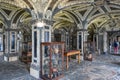 Interiors of Borromeo palace at Bella island on lake Maggiore in Italy Royalty Free Stock Photo