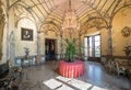 Interiors of Borromeo palace at Madre island, Italy