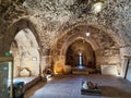 The interiors of the castle at Ajlun in Jordan