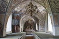 Interiors in a church Royalty Free Stock Photo