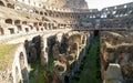 Interiors of the Colosseum, Rome, Italy