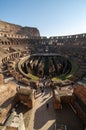 Interiors of the Colosseum, Rome, Italy