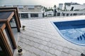 Interiors of the cottage: pool