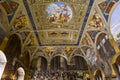 Interiors and details of Palazzo Pubblico, Siena, Italy