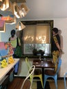 Interiors of Farmers Cafe, Bandra, Mumbai