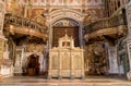 Interiors, frescoes and architectural details of the Santa Caterina church in Palermo, Italy