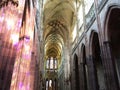 Interiors Cathedral in Prague, aug 17 2017