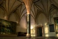 Interiors of hall in medieval Teutonic knights castle