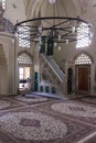 Interiors of Karadjoz-bey mosque in Mostar Royalty Free Stock Photo