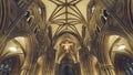 Interiors of Lichfield Cathedral - Icon - Hanging Cross and Ceiling in Nave