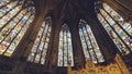 Interiors of Lichfield Cathedral - Lady Chapel Stained Glass Nor