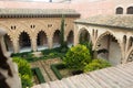 Interiors of medieval Aljaferia Palace, Zaragoza, Spain Royalty Free Stock Photo