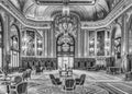 Interiors of Monte Carlo Casino, gambling and entertainment complex, Monaco Royalty Free Stock Photo