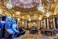 Interiors of Monte Carlo Casino, gambling and entertainment complex, Monaco Royalty Free Stock Photo