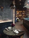 Interiors of Mott 32 restaurant, Hongkong