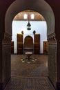 Interiors of Muslim Bahia Palace in Marrakesh,Morocco. Royalty Free Stock Photo