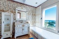 Interiors of new modern house. Bathroom. Vintage style. The furn Royalty Free Stock Photo
