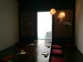 Interiors of Nihonbashi Restaurant, Colombo. Tatami, Traditional Japanese style seating.