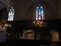 Stained glass windows of St. Mary\'s Church -Tallinn Estoni Royalty Free Stock Photo
