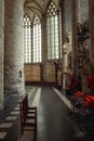 Interiors, paintings and details of Saint Bavon cathedral.