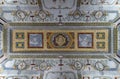 Interiors of the Palazzo Farnese. One of the many beautifully painted ceilings