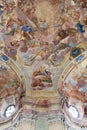 Interiors of Pilgrimage Church in Krtiny village