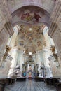 Interiors of Pilgrimage Church in Krtiny village