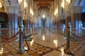Interiors (praying hall) of the Mosque Royalty Free Stock Photo
