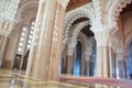 Interiors (praying hall) of the Mosque Royalty Free Stock Photo