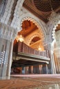 Interiors (praying hall) of the Mosque Royalty Free Stock Photo